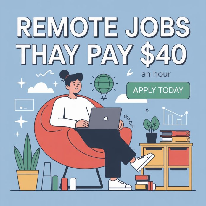 Remote Jobs That Pay $40 an Hour – High-Paying Work-from-Home Roles in 2025